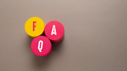 Words with Faq Business Concept idea