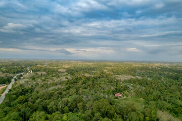Fototapeta na wymiar Aerial top view of Drone photography