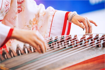 Traditional Chinese Culture Guzheng Playing
