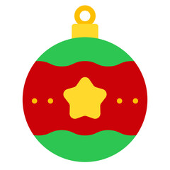 christmas ball flat icon