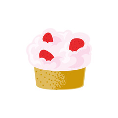 cream with strawberries