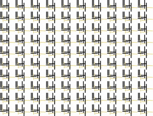 A creative composition depicting graphic and geometric shapes. Seamless background, abstraction. Material for printing on paper or fabric.