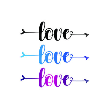 Love letter template design