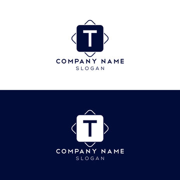 T letter logo, icon, template design.