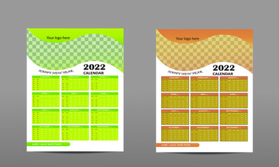 Corporate calender design 2022.