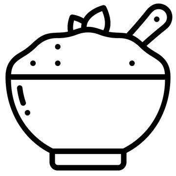 recommend clip art: porridge outline icon