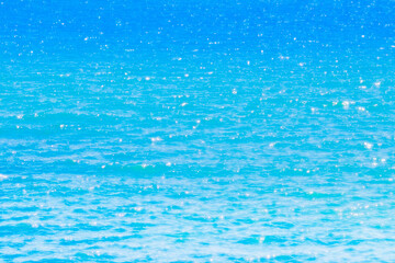 キラキラ青い海