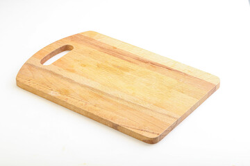 Wooden board for kitchen isolated