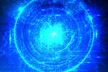 abstract blue background with circles