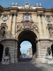 Obraz premium Hungary Budapest Lion's courtyard at Buda castle