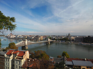 Obraz premium Hungary Budapest landscape from Buda castle