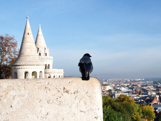 Hungary Budapest landscape of Fisherman's Bastion