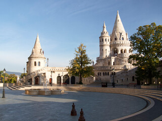 Hungary Budapest landscape of Fisherman's Bastion