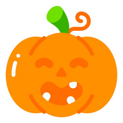 pumpkin flat icon