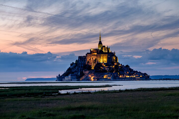 Obraz premium Normandie Mont Saint Michel is the most visited monument in France