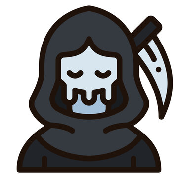 recommend clip art: reaper filled outline icon