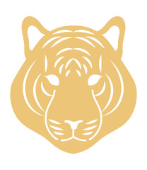 yellow tiger head