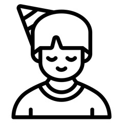 boy outline icon