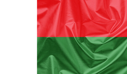 Obraz premium Madagascar waving flag background.