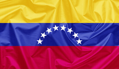 Venezuela waving flag background.