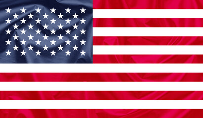 USA waving flag background.