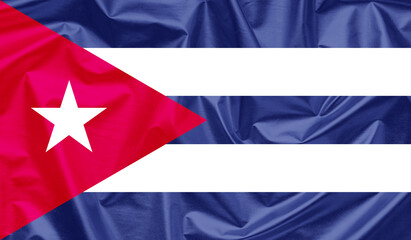 Cuba waving flag background.