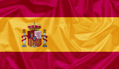 Spain waving flag background.