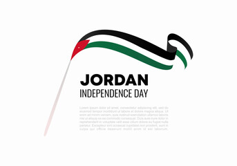 Jordan independence day background banner poster for national celebration on may 25.