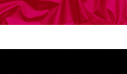 Yemen waving flag background.