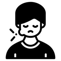 toothache glyph icon