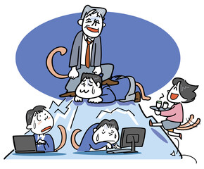 マウンティング-猿山のようにのさばる上司
