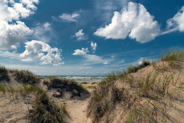 Dunes by Baltic sea next to Liepaja, Latvia.