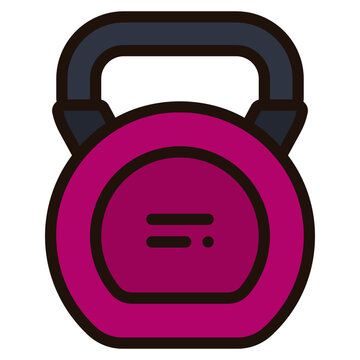 recommend clip art: kettlebell filled outline icon