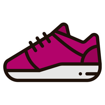 recommend clip art: shoe filled outline icon