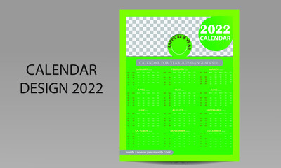 Calendar Design Template 2022