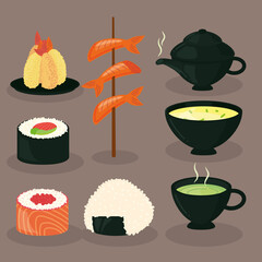 eight japanese foods