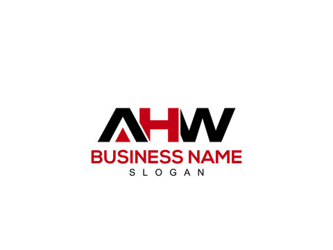 Creative AHW Logo Letter Vector, ah logo design for company