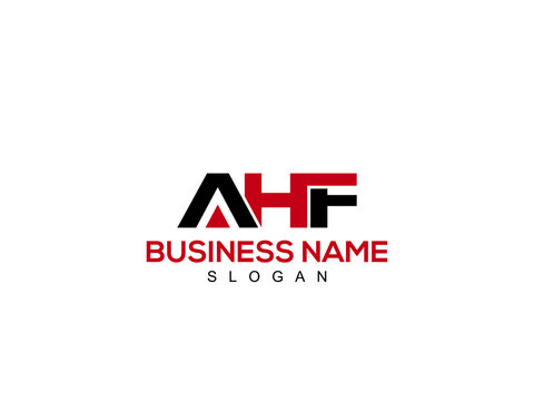 Creative AHF Logo Letter Vector, ah logo design for company