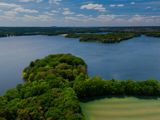 lake and forest earial photo
