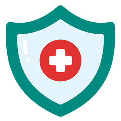 Obraz premium shield flat icon
