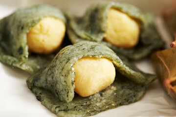Korean traditional food rice cake