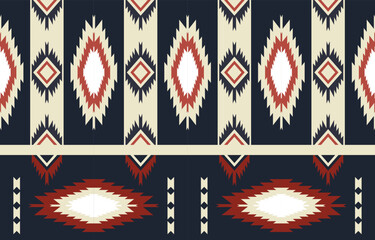 Aztec Seamless Ethnic pattern design. vector illustration Print.