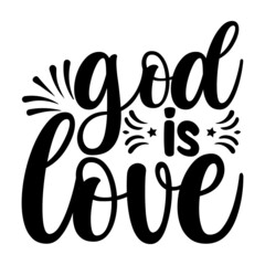 God is Love Svg