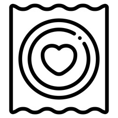 condom outline icon