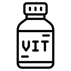 vitamin outline icon
