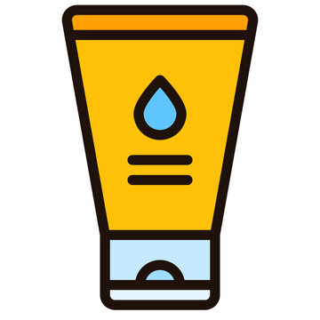 recommend clip art: lotion filled outline icon