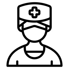 nurse outline icon