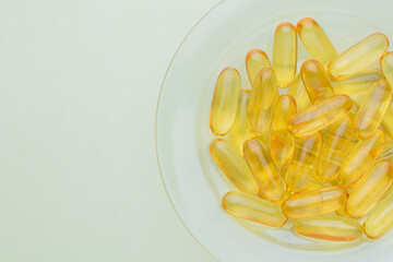 Homeopathic pill supplement. Alternative Medicine. Vitamin capsules.