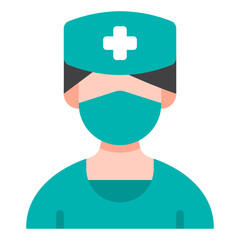 nurse flat icon