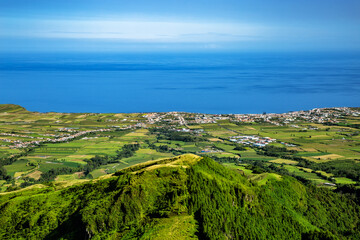 Fototapeta na wymiar Ribeira Grande on the north coast, São Miguel Island, Azores, Açores, Portugal, Europe.